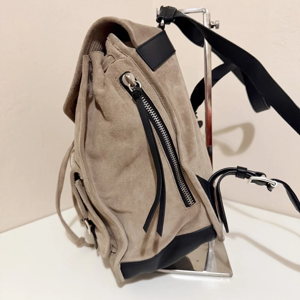 rag & bone Suede Taupe Backpack
